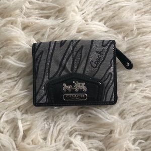 COACH Metallic Zebra Wallet